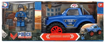 Полицейски Комплект с Фигурка с Подвижни Стави в Кутия 40×15×16